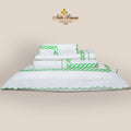 Chain Pistachio Color Embroidery Bedsheet Set