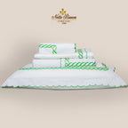 Chain Pistachio Color Embroidery Bedsheet Set