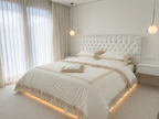 Rosalie Lace Bedsheet Set Pistachio+Lace Off-White