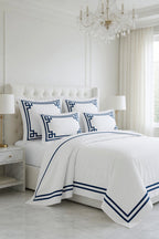 Elegantly Navy /White Bedsheet Set