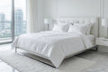 Jacquard White Bedsheet Set