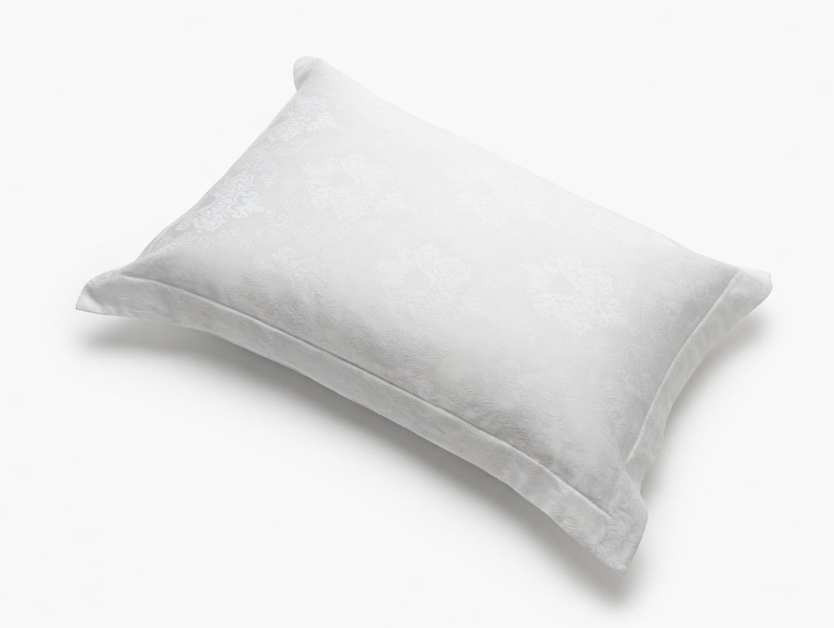 Jacquard White Bedsheet Set