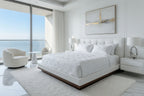 Jacquard White Bedsheet Set