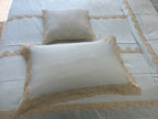 Sand Lace Bedsheet Set Blue 2631 Gold