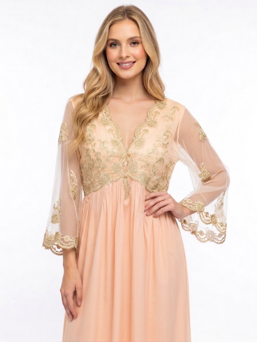 Caramel Cotton Nightgown