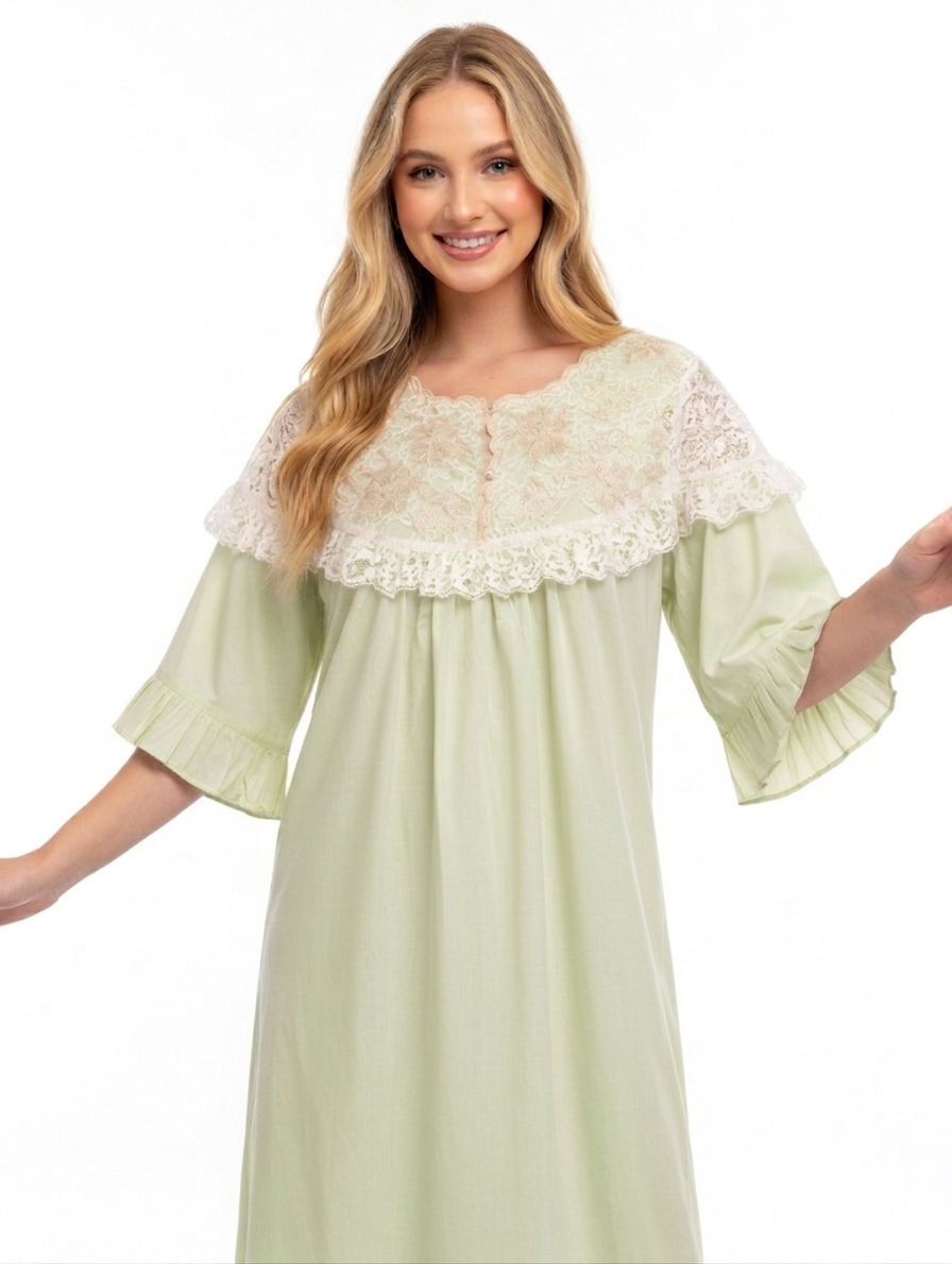 Fancy Cotton Nightgown