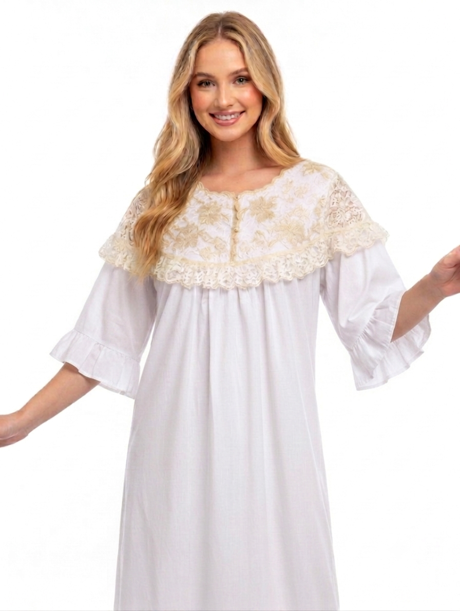 Fancy Cotton Nightgown