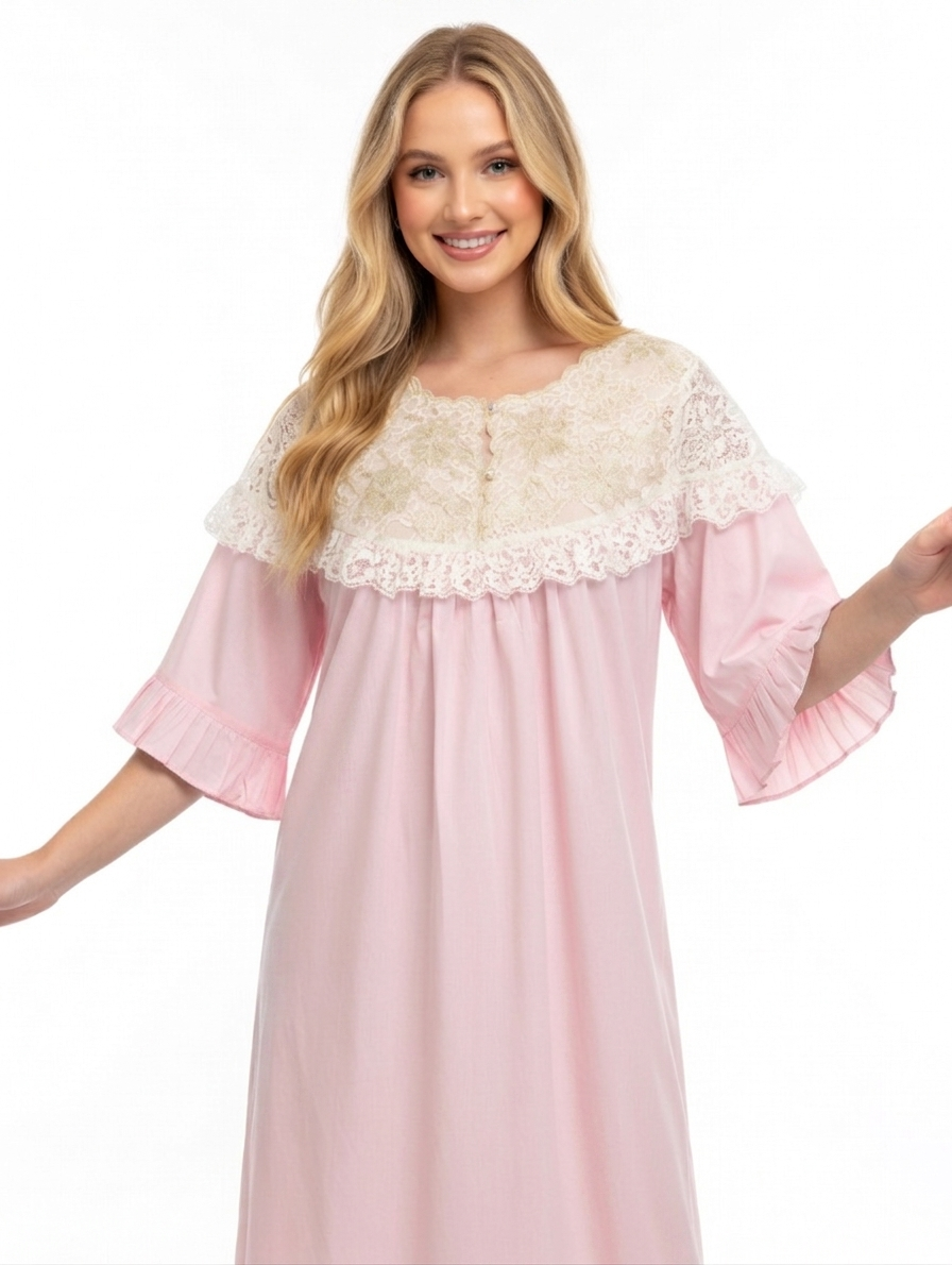 Fancy Cotton Nightgown