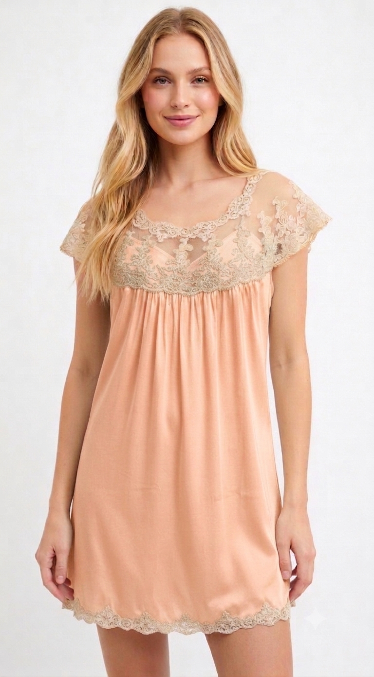 DORI Babydoll Silk Nightgown