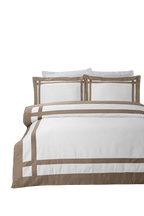 Border Brown /White Bedsheet Set