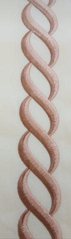 Chain Brown Color Embroidery Bedsheet Set