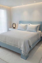 Border Blue/White Bedsheet Set