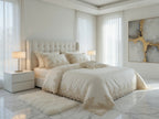 Harmony 2 Lace Bedsheet Set Off White With Off White Border Lace