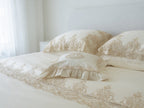 Harmony 2 Lace Bedsheet Set Off White With Off White Border Lace