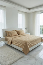 Jacquard Brown Bedsheet Set