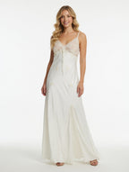 GRAYISH Silk Set Night Gown