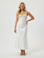 GRAYISH Silk Set Night Gown
