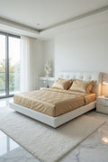 Jacquard Brown Bedsheet Set