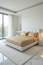 Jacquard Brown Bedsheet Set