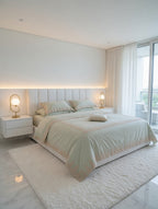 Paris Lace Bedsheet Set Pistachio With Off White Lace