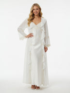 GRAYISH Silk Set Night Gown