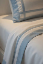 Border Blue/White Bedsheet Set