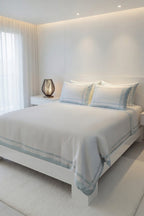 Border Blue/White Bedsheet Set