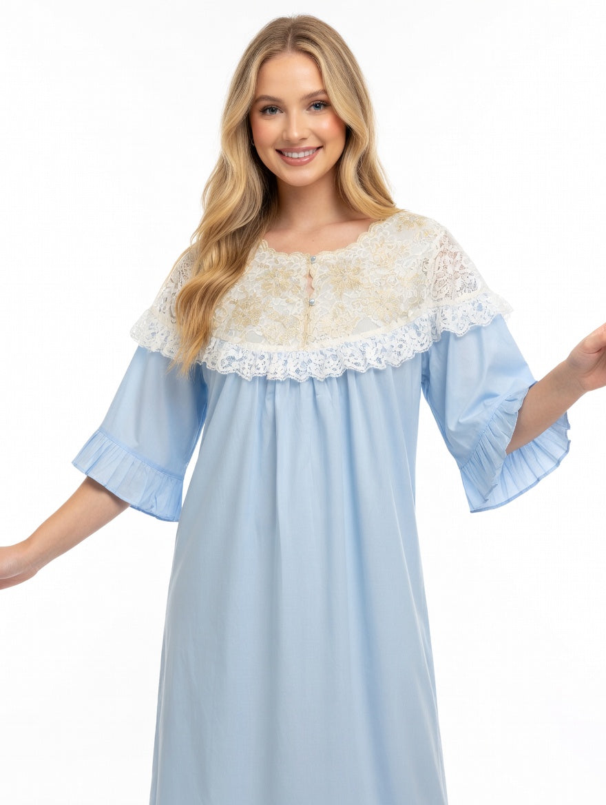 Fancy Cotton Nightgown