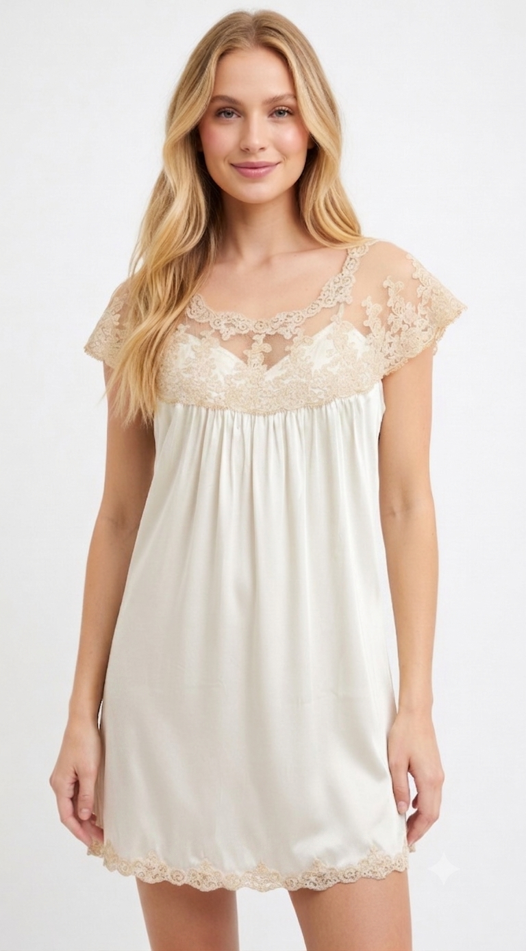 DORI Babydoll Silk Nightgown