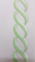 Towel Set Chain Embroidery 10 Piece with Pistachio embroidery