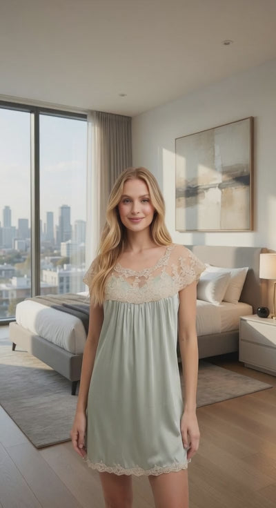 DORI Babydoll Silk Nightgown