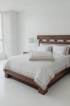 Border Brown /White Bedsheet Set
