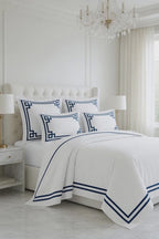 Elegantly Navy /White Bedsheet Set